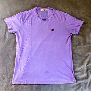 Aviator Nation Purple Embroidered Tee